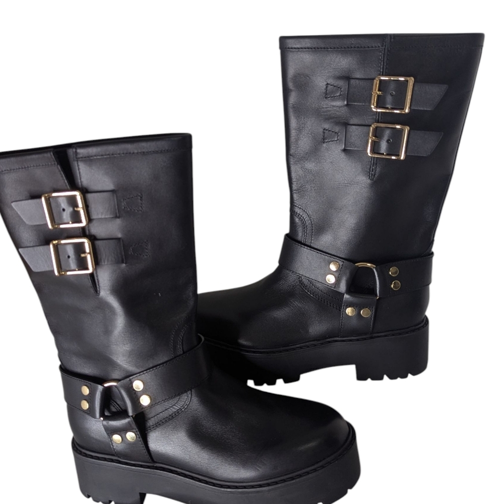 NEW...Marc Fisher LTD Dorset Mid Calf Platform Boot...Size 8